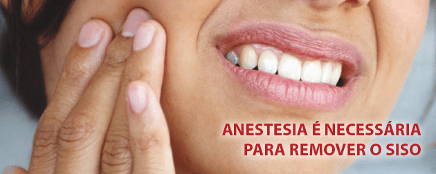 Anestesia é necessária para remoção do dente siso
